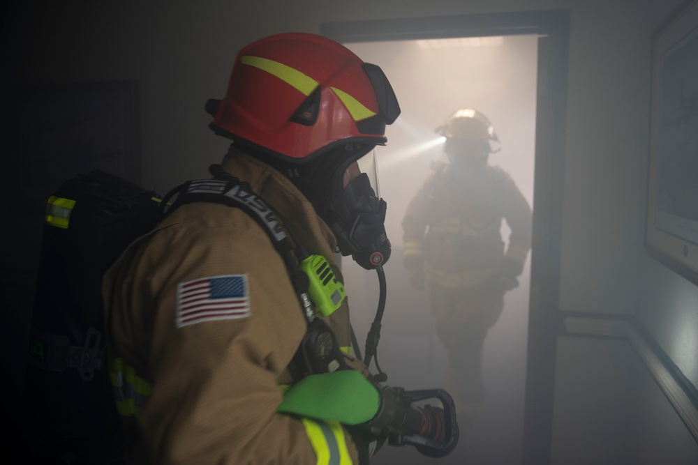 423rd CES firefighters exercise readiness