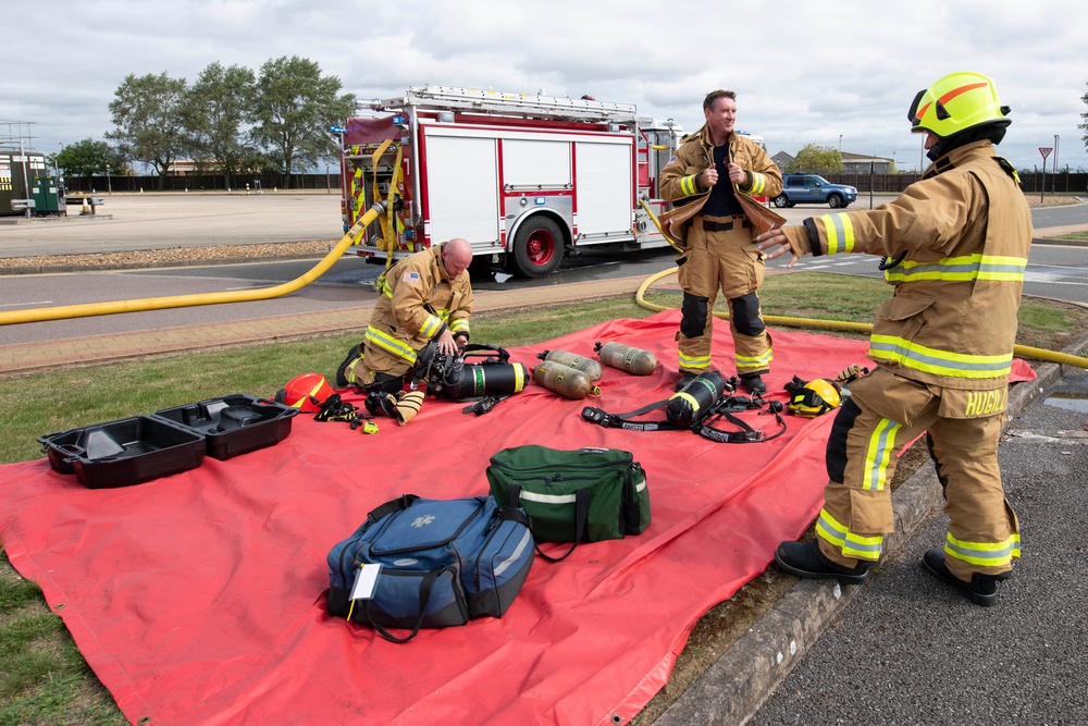 423rd CES firefighters exercise readiness