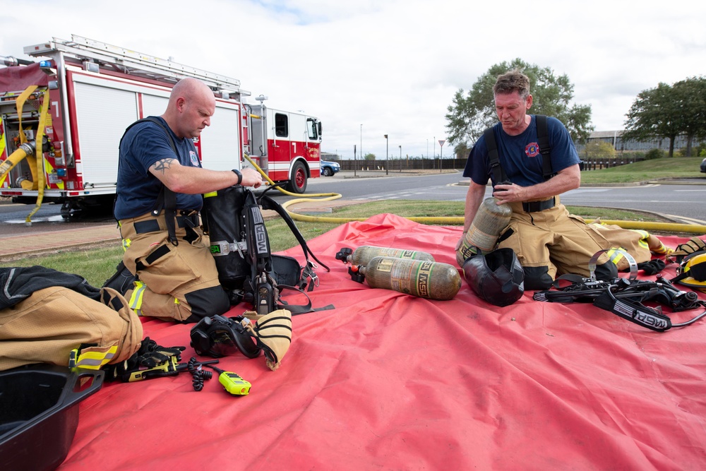 423rd CES firefighters exercise readiness