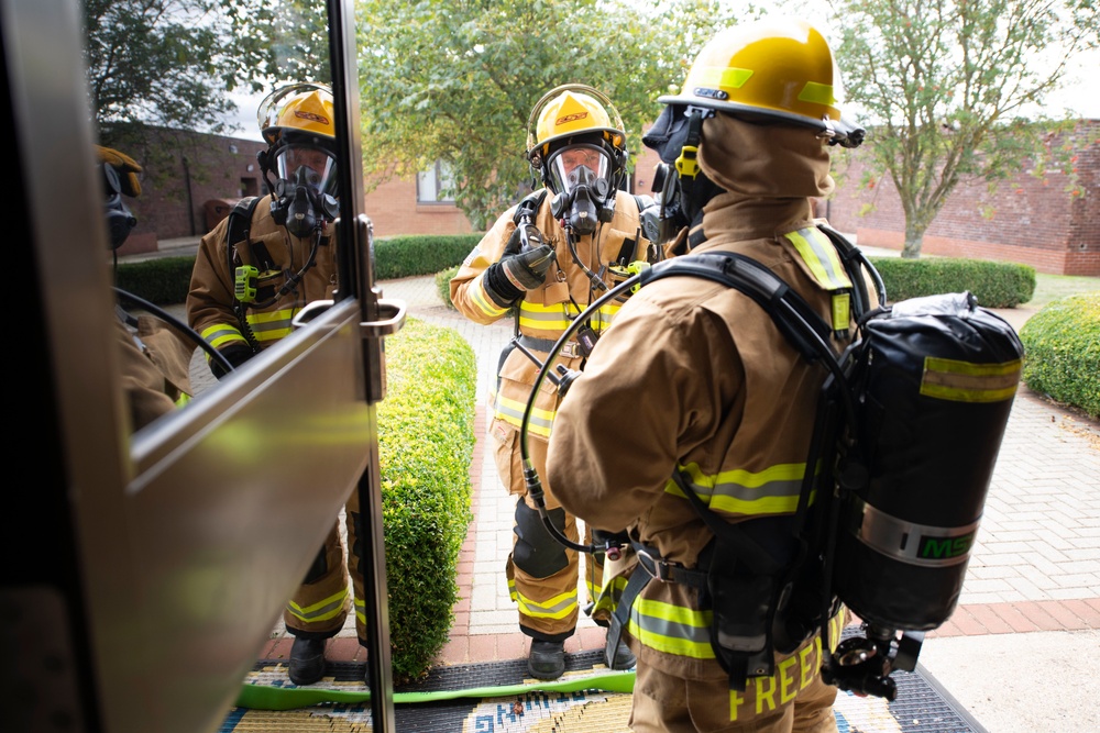 423rd CES firefighters exercise readiness