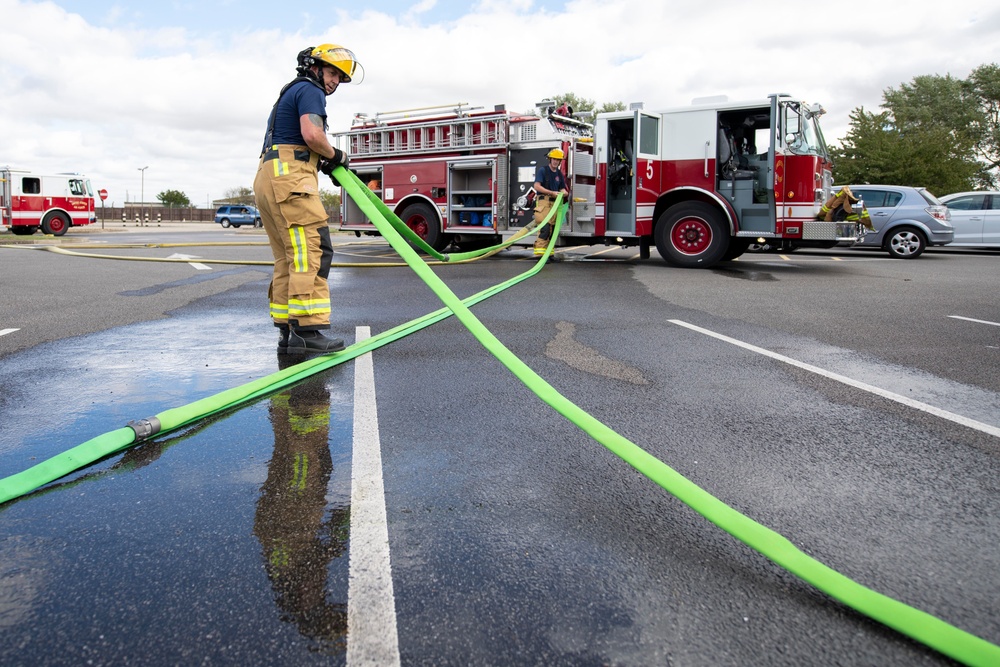 423rd CES firefighters exercise readiness