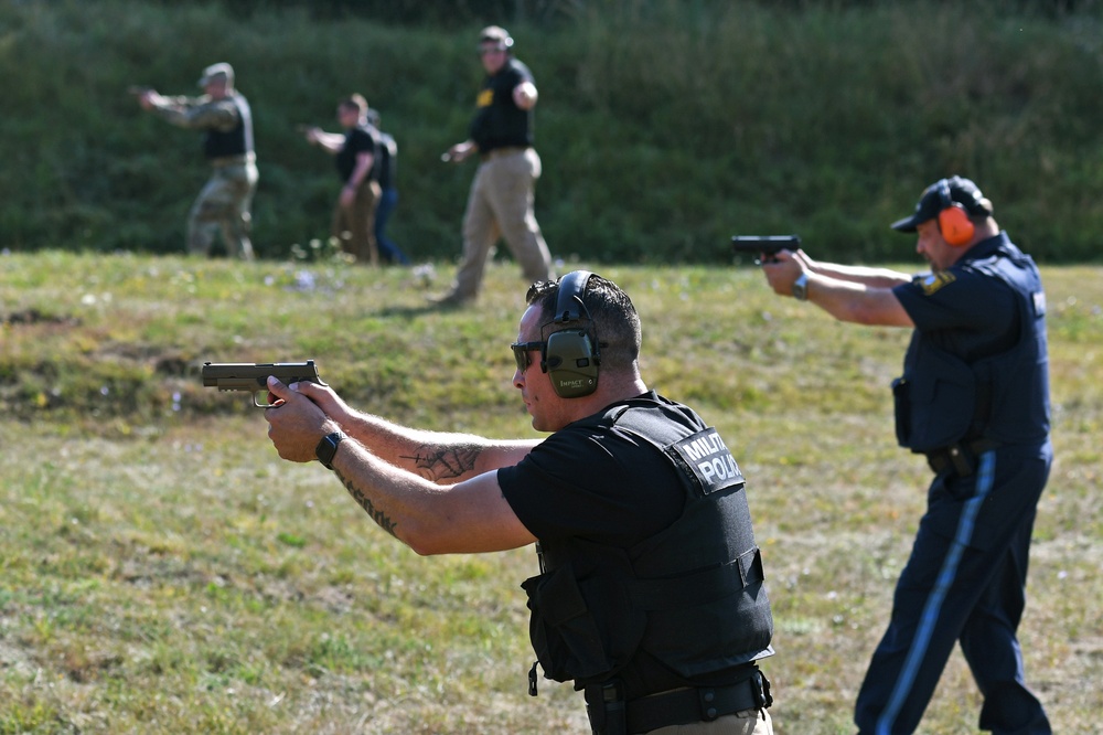 U.S MP and German policemen friendship shoot