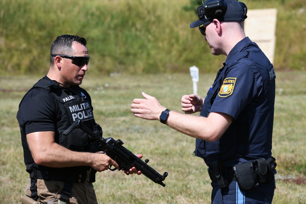 U.S MP and German policemen friendship shoot