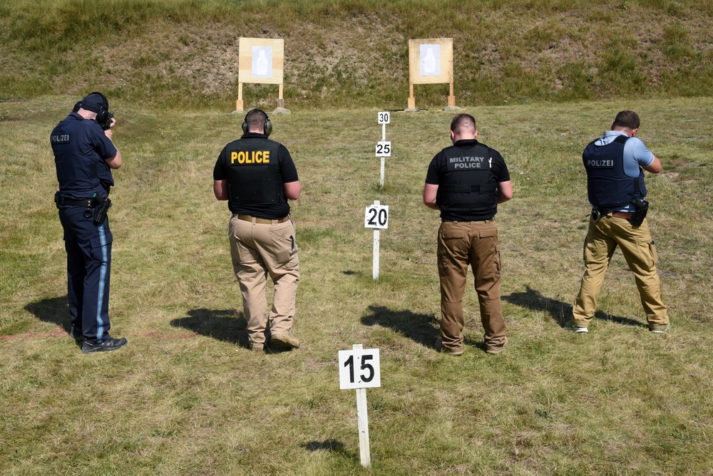 U.S MP and German policemen friendship shoot