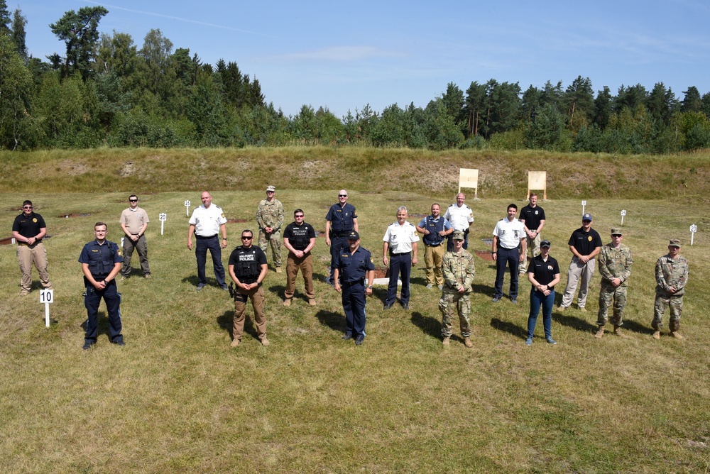 U.S MP and German policemen friendship shoot