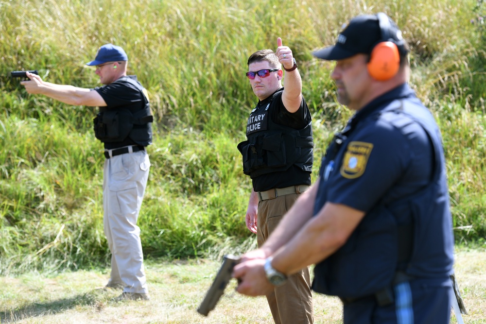 U.S MP and German policemen friendship shoot