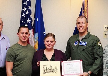 Whiteman AFB officials honor the first 509th Bomb Wing command chief