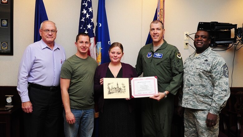Whiteman AFB officials honor the first 509th Bomb Wing command chief