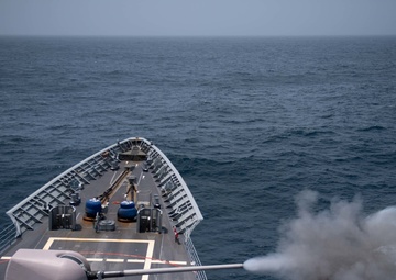 USS Princeton conducts live-fire exercise