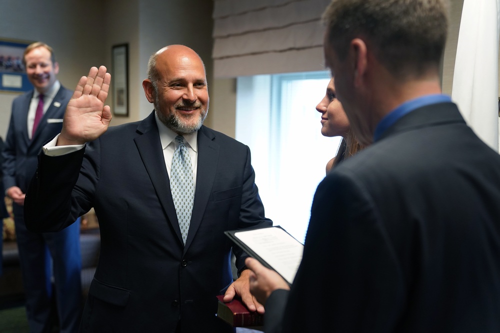 Acting AAID John Barsa is sworn into office