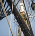 USS Constitution Conducts Climbing Aloft