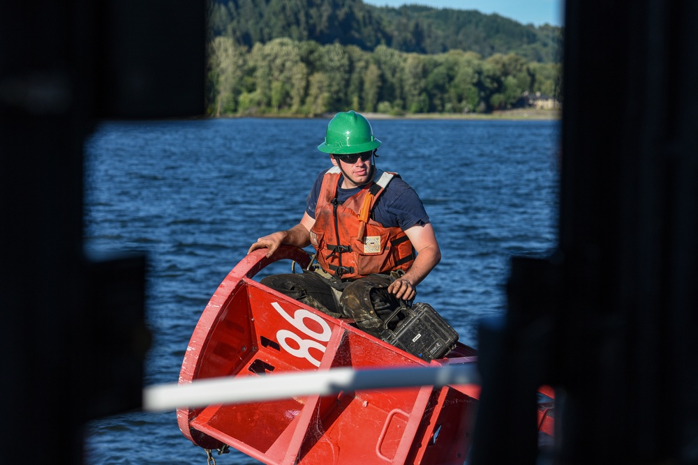 Coast Guard Cutter Bluebell Underway in the Columbia River