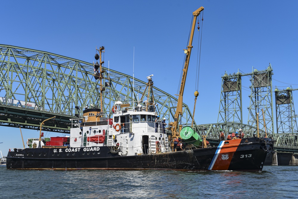 Coast Guard Cutter Bluebell Underway in the Columbia River