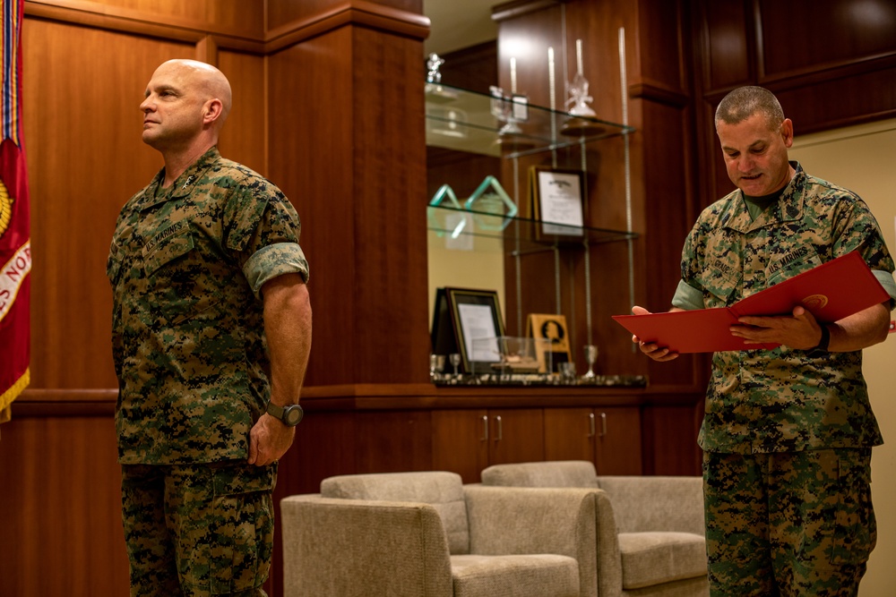 Staff Sgt. Morales awarded Navy and Marine Corps Commendation Medal