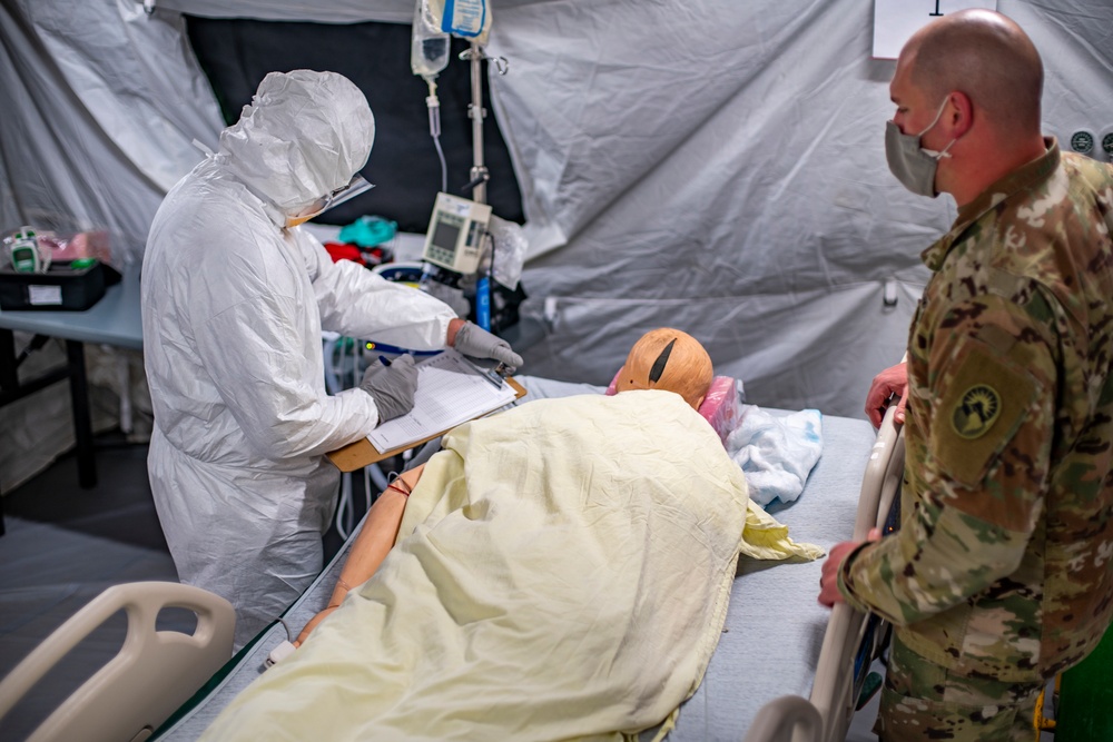 Joint Task Force Bravo medics conduct COVID-19 battle drill rehearsals in Honduras