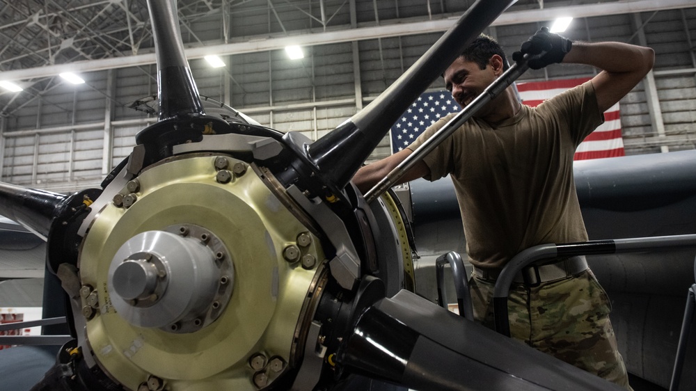 353rd SOAMXS Airmen swap MC-130J engine, maintain readiness