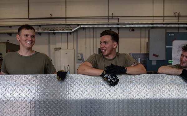 Structures metal shop aids EAEF COVID-19 mission