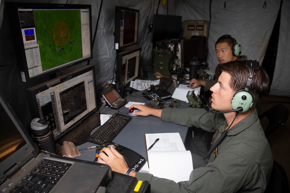 MRF-D deploy RQ-21A in support of Air Force bomber training