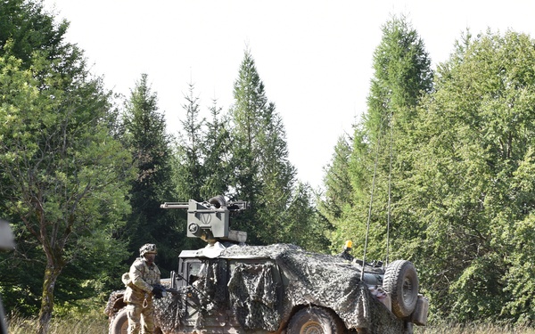 GDRP-T Soldiers train with Warhog O/C-Ts at Hohenfels Training Area