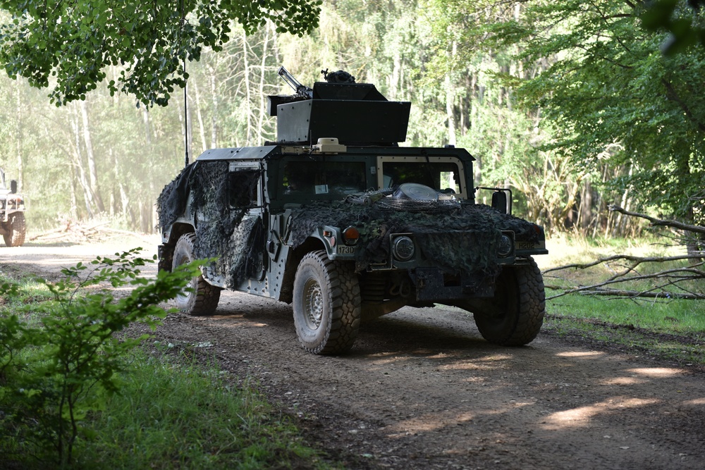 GDRP-T Soldiers train with Warhog OC/Ts at Hohenfels Training Area