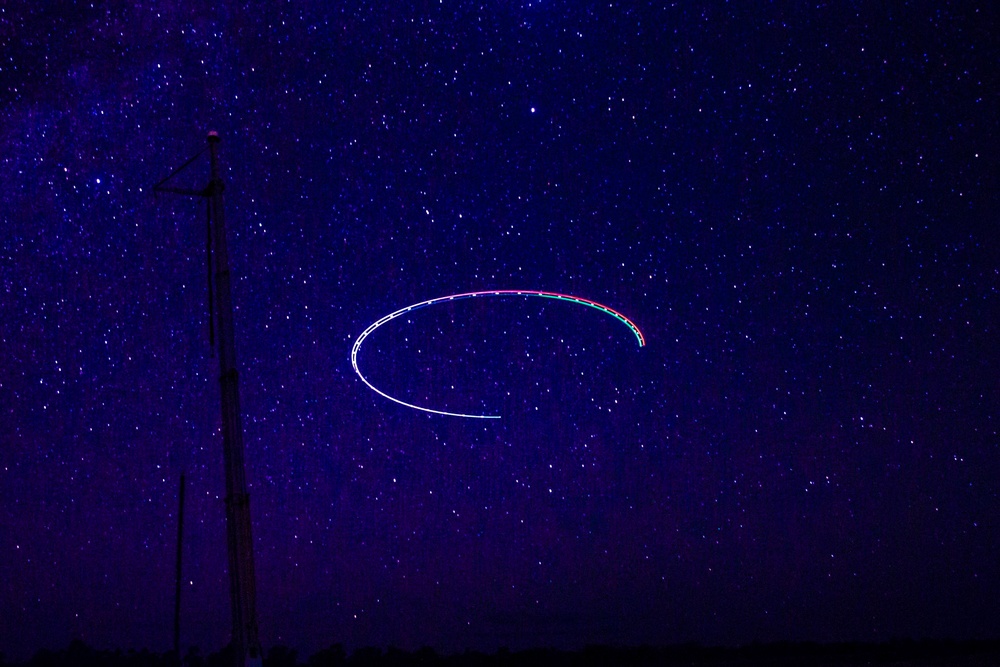 Marines fly RQ-21 at night