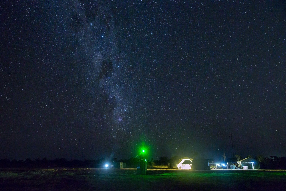 Marines fly RQ-21 at night