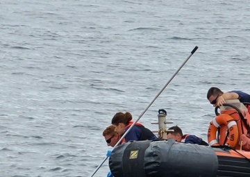 Coast Guard rescues sea turtle entangled in fishing trap line near Cape May, New Jersey