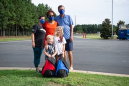 North Carolina National Guard Child and Youth Programs Host Back to School Drive-In