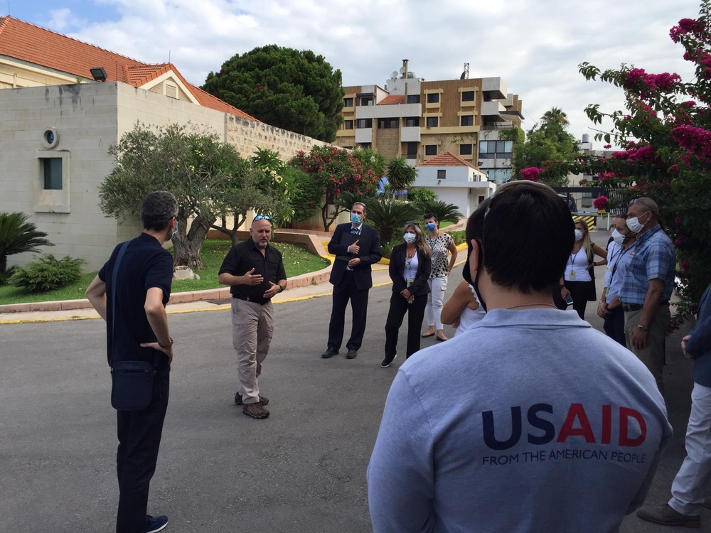 Acting AAID views damage from recent explosion in Beirut