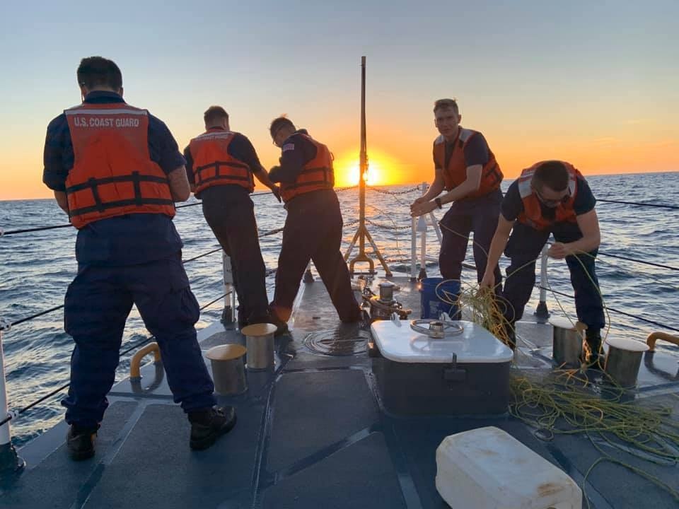 Coast Guard Cutter Sturgeon Recovers Illegal Longline Fishing Gear