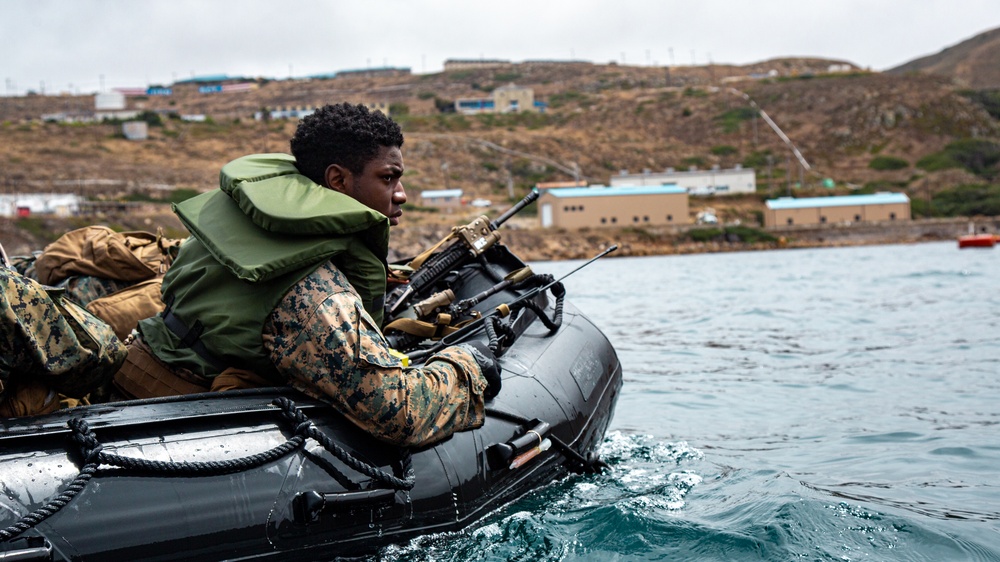 USS San Diego Marines, Sailors conduct small boat raid