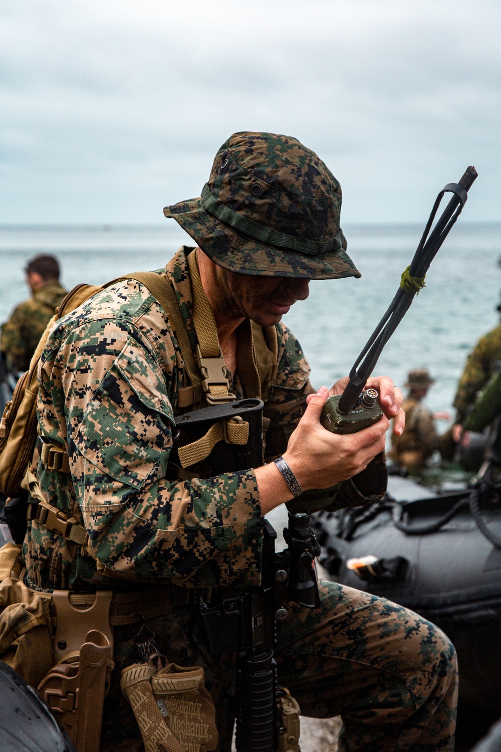 USS San Diego Marines, Sailors conduct small boat raid
