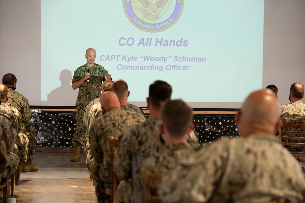 Camp Lemonnier Leadership Speaks to CRS-10