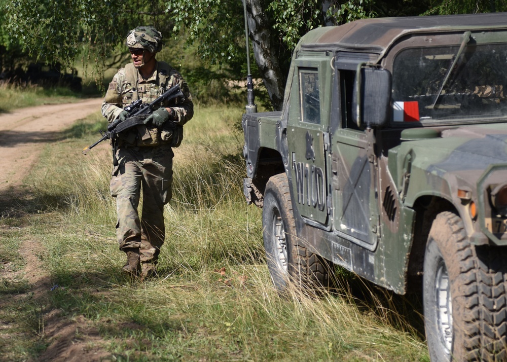 GDRP-T Soldiers train with Warhog O/C-Ts at Hohenfels Training Area