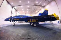 Fleet Readiness Center Southeast Completes First Super Hornet Blue Angel Final Paint