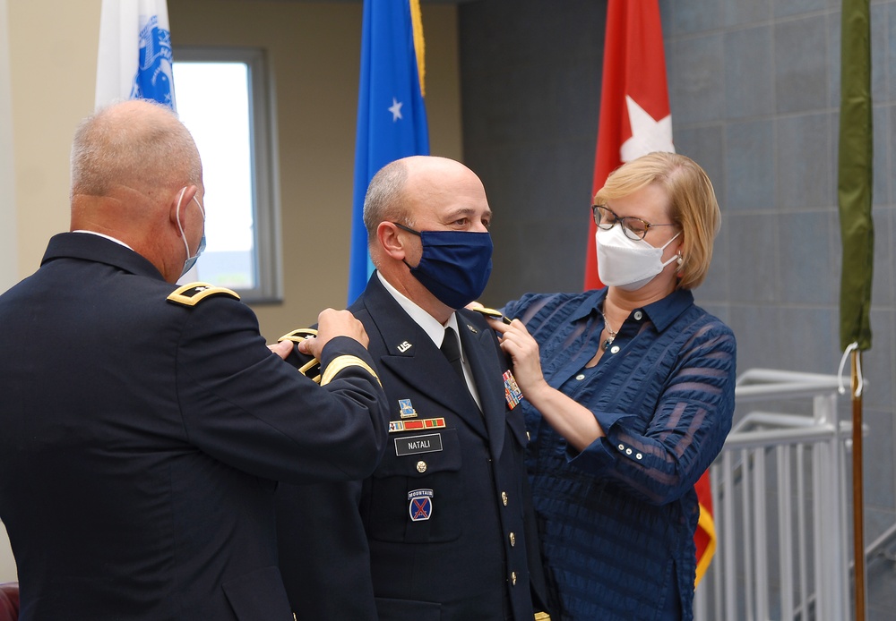 New York National Guard Major General Michel Natali receives his second star