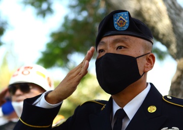 Yeager speaks at Korean War Memorial groundbreaking