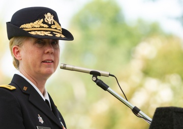 Yeager speaks at Korean War Memorial groundbreaking
