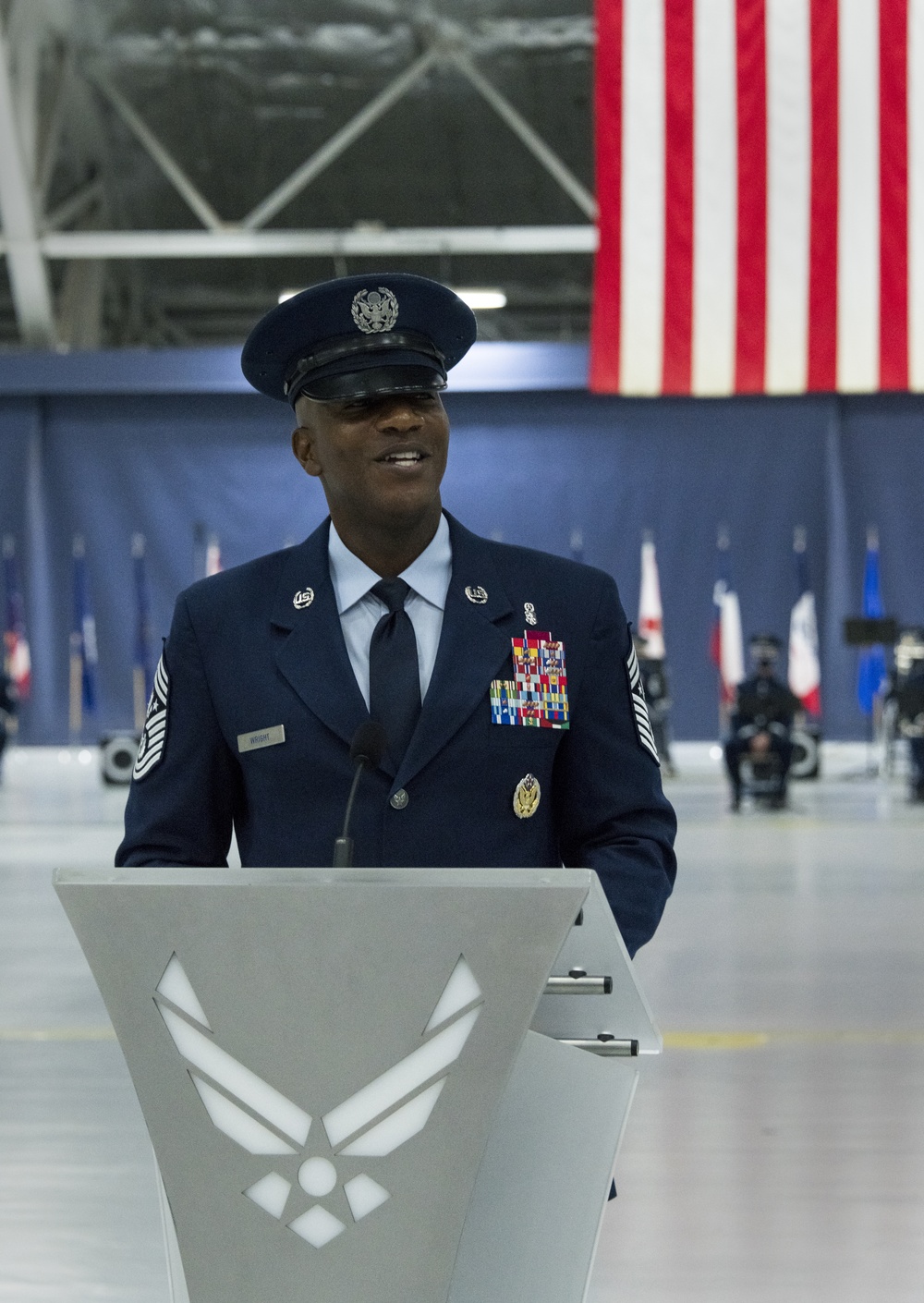 Bass assumes responsibility, Wright retires from CMSAF