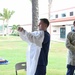 NMRTC-PH Expeditionary Testing Team put on PPE prior to testing for COVID-19