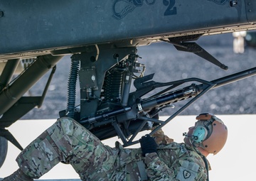15Y reload AH-64 Apaches during Aerial Gunnery at PTA