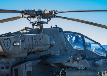 15Y reload AH-64 Apaches during Aerial Gunnery at PTA