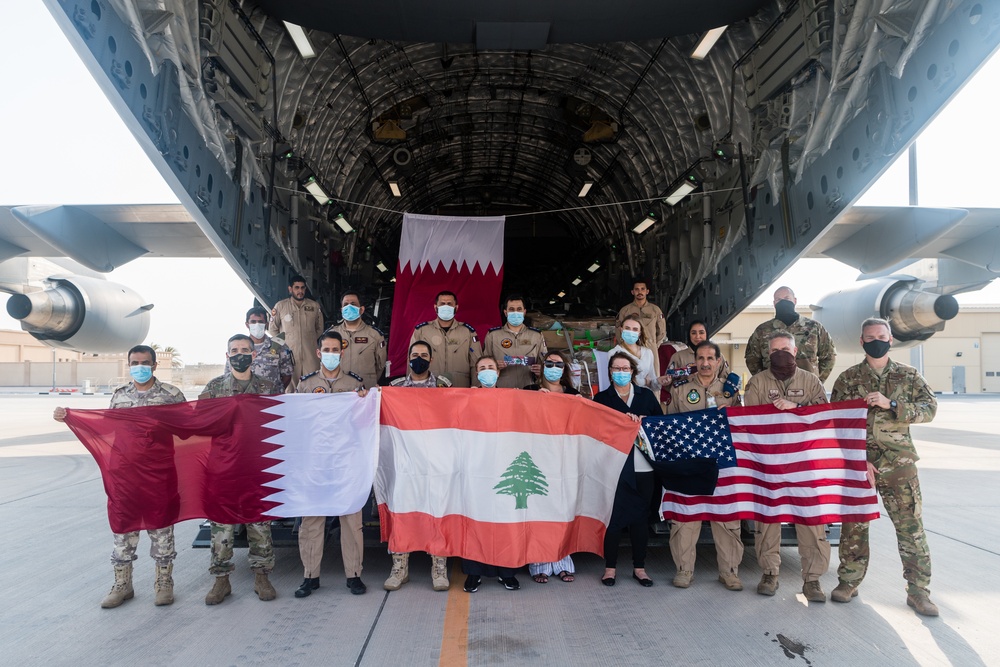 U.S. and Qatar deliver humanitarian aid to Lebanon