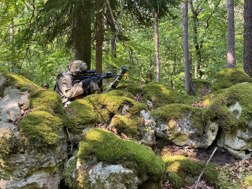 Airborne Cavalry Defends their Command Post