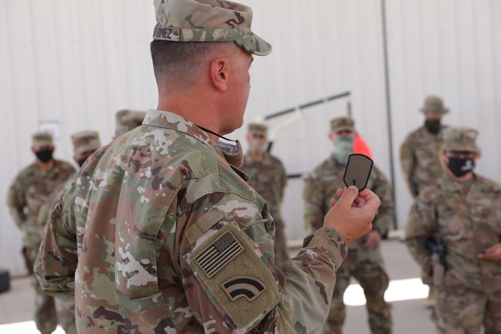 New Jersey National Guard Soldiers receive combat patch