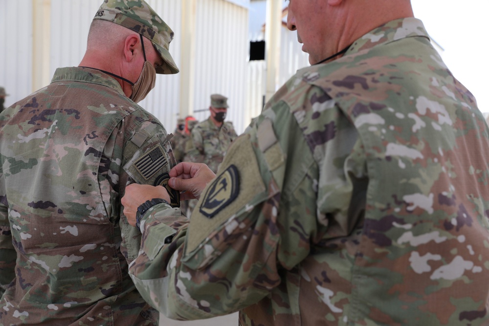 New Jersey National Guard Soldiers receive combat patch