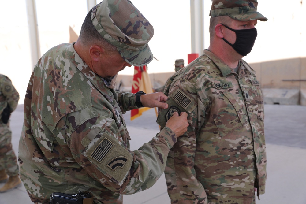 New Jersey National Guard Soldiers receive combat patch