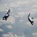 A U.S. Air Force KC-135 Stratotanker refuels F-35A Lighting II