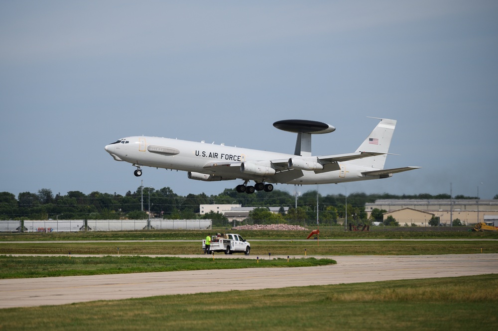 114th Fighter Wing trains with AWACS Reserve Squadron