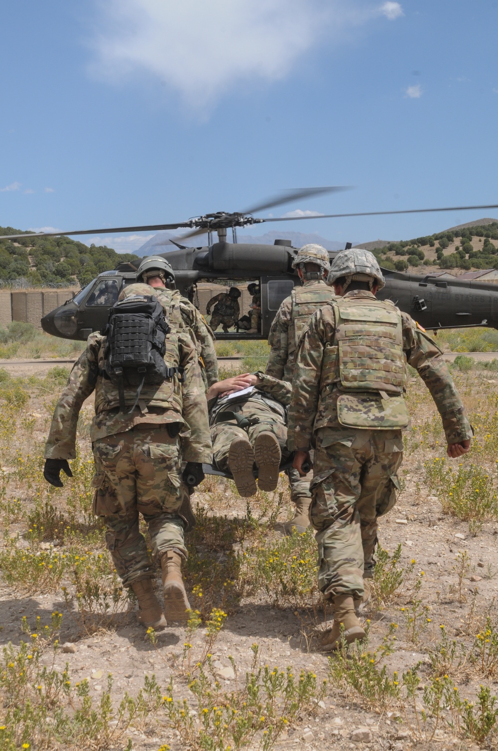 Black Hawk Airlifts 204th Soldiers During “Dust Off”